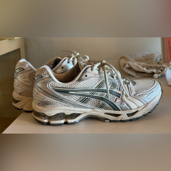 Asics Shoes - Asics White and Silver Women's Running Sneakers